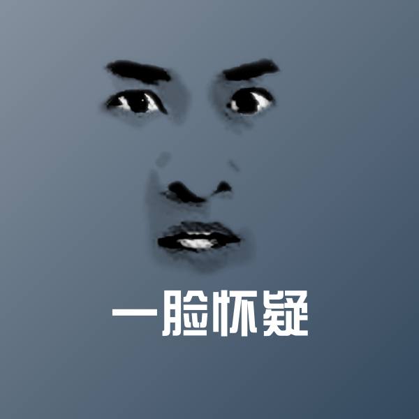 一脸怀疑表情包 第1张