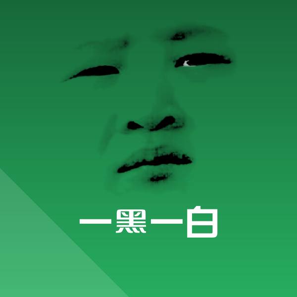 一黑一白聊天表情