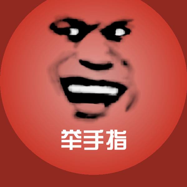 举手指聊天表情