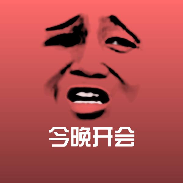 今晚开会表情包