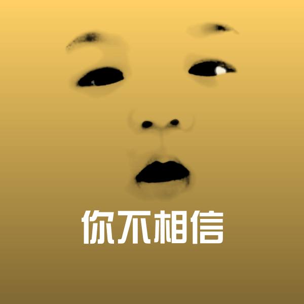 高清你不相信表情图片