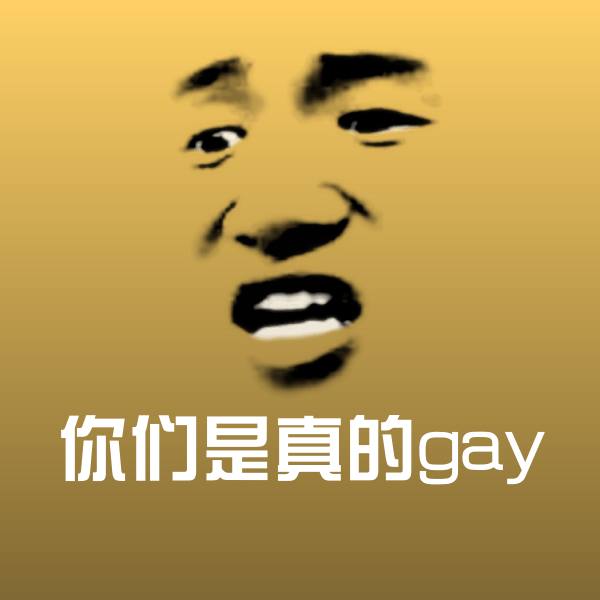 原创你们是真的gay表情包