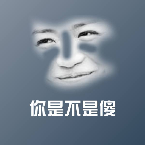 你是不是傻沙雕表情包