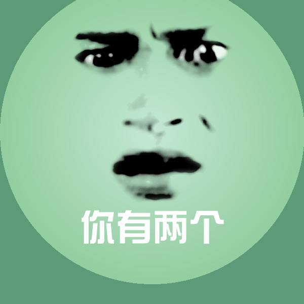 你有两个表情包