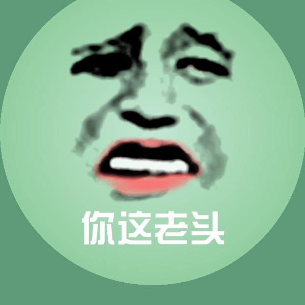 你这老头沙雕表情包