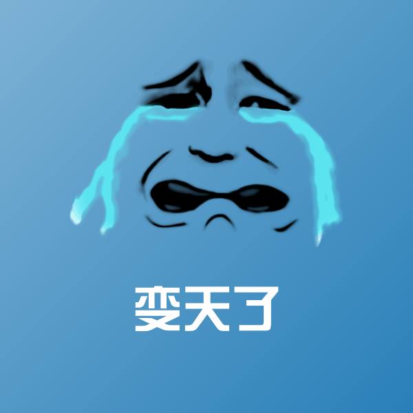 变天了表情包
