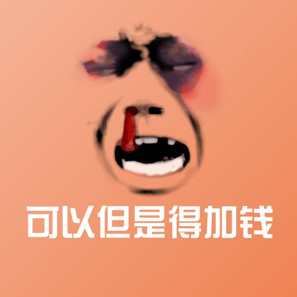 可以但是得加钱沙雕表情包