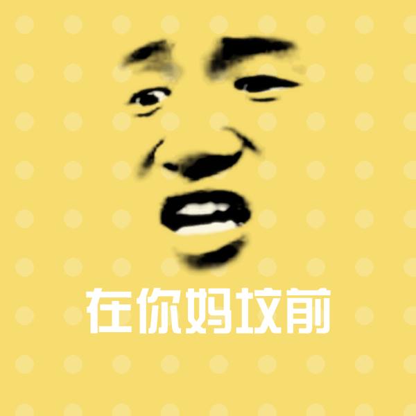 原创在你妈坟前表情包 第1张