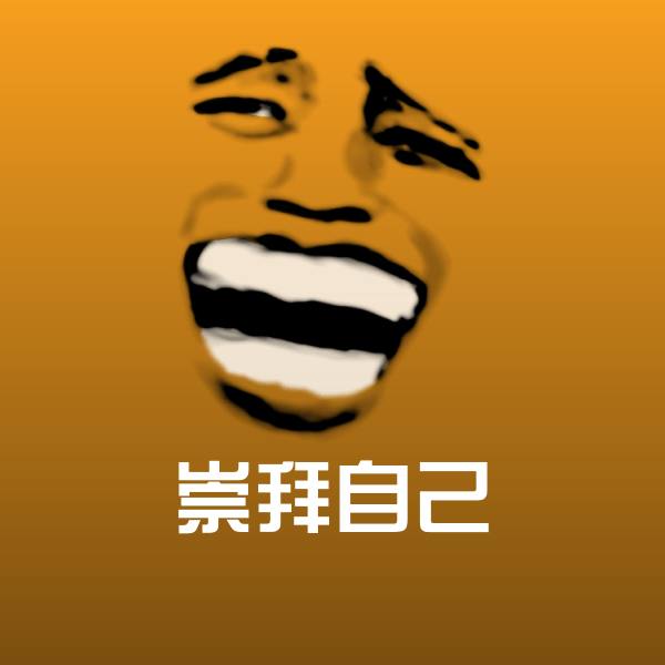 崇拜自己微信表情包 第1张