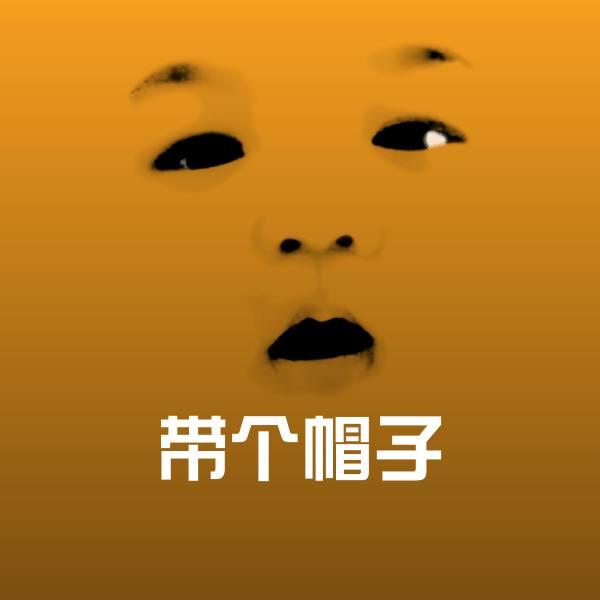 带个帽子斗图图片