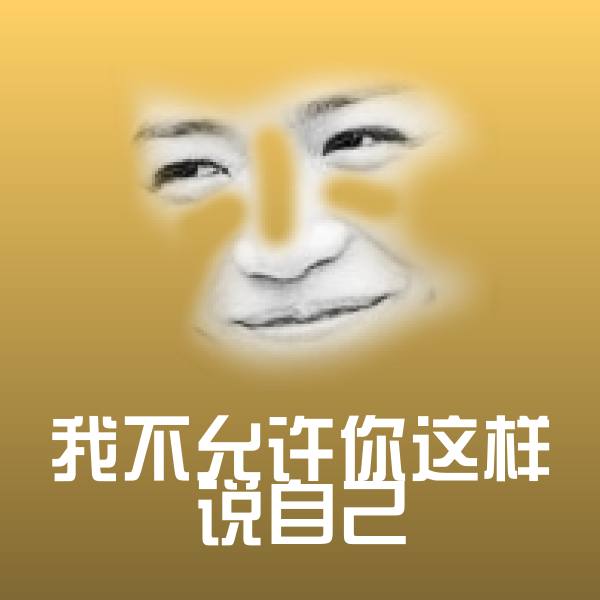 我不允许你这样说自己聊天表情