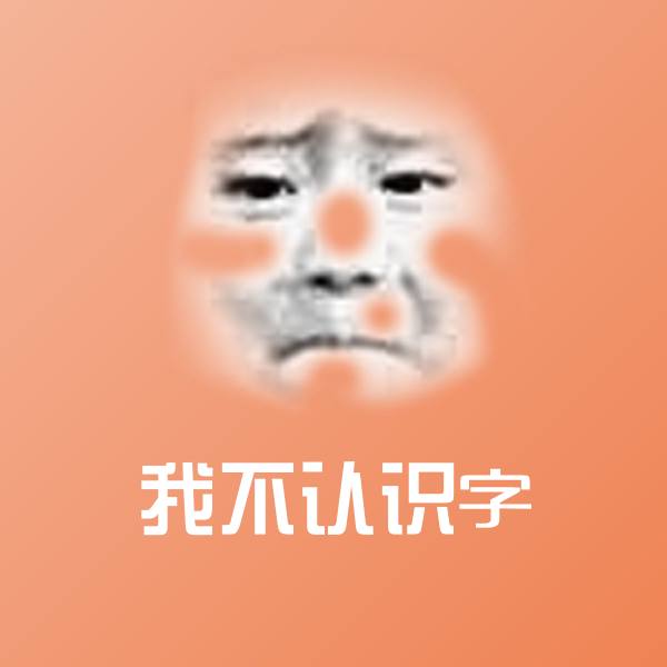 原创我不认识字表情包