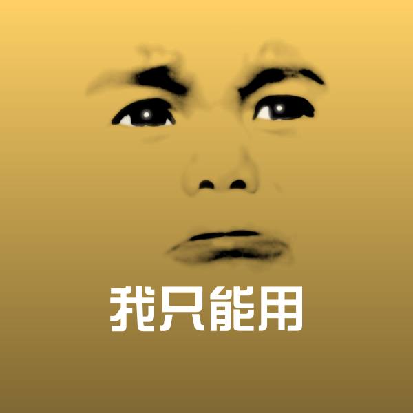 我只能用微信表情包 第1张