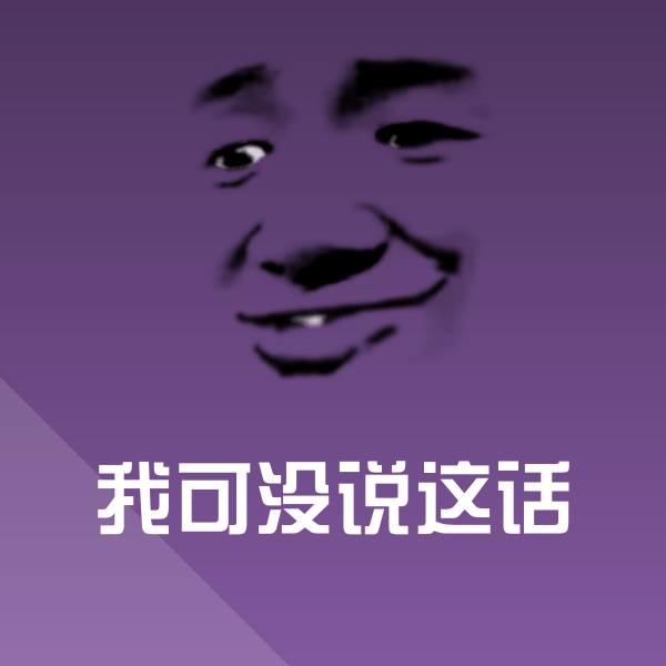我可没说这话表情包