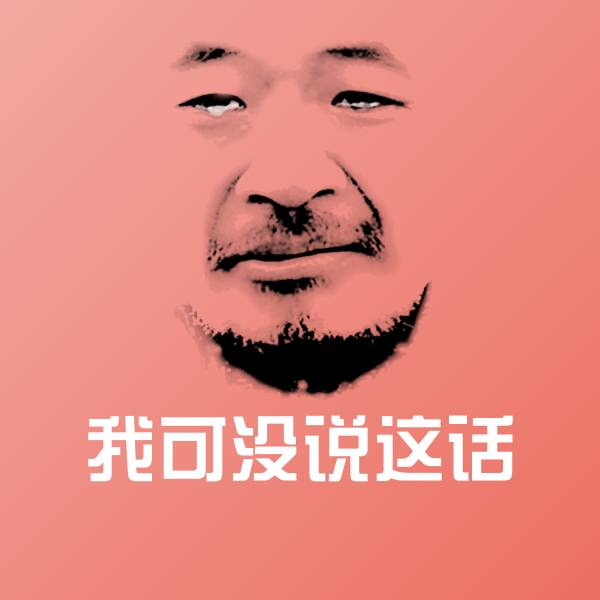 搞笑我可没说这话表情