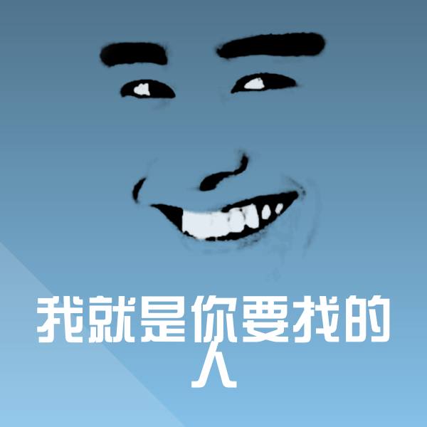 原创我就是你要找的人表情包
