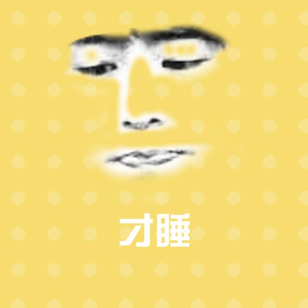 才睡聊天表情