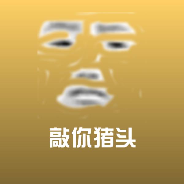 原创敲你猪头表情包