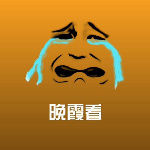晚霞看聊天表情