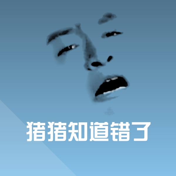 猪猪知道错了表情包