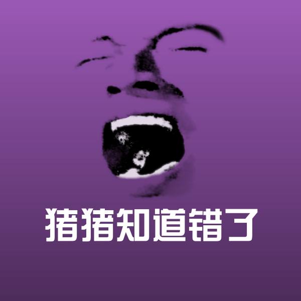 猪猪知道错了聊天表情