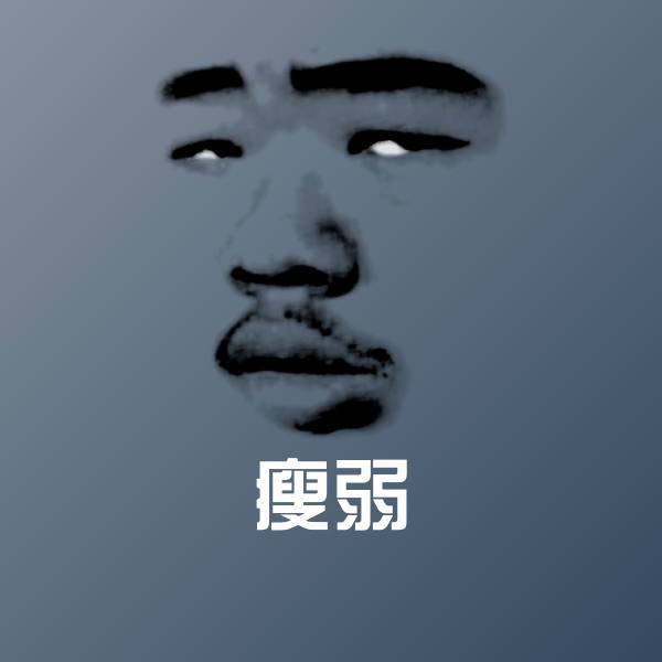 瘦弱微信表情包