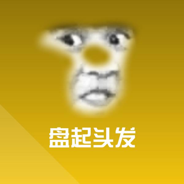 搞笑盘起头发表情 第1张