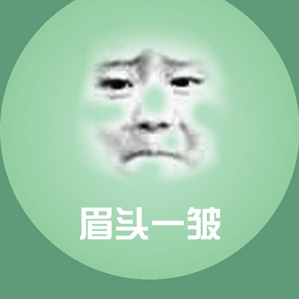 原创眉头一皱表情包
