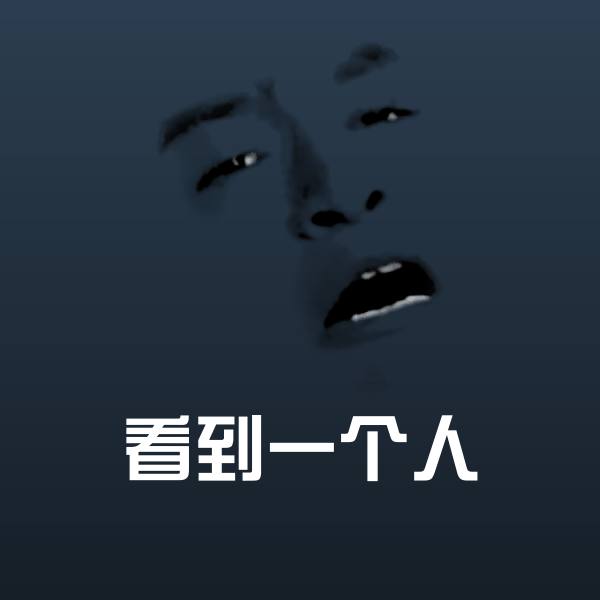 搞笑看到一个人表情
