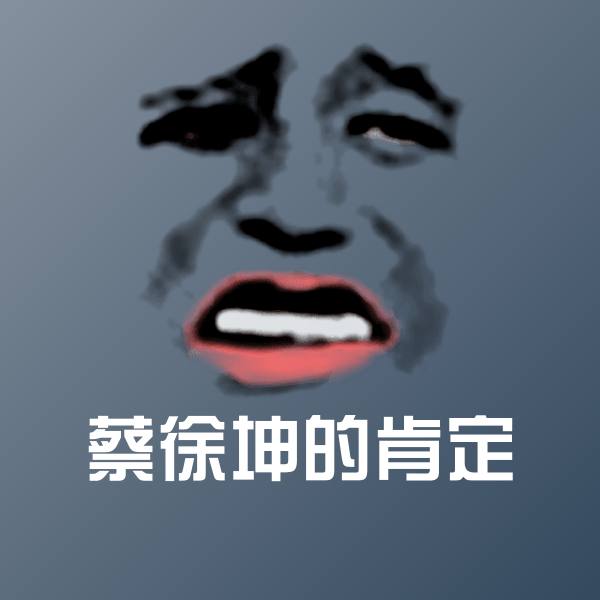 蔡徐坤的肯定聊天表情