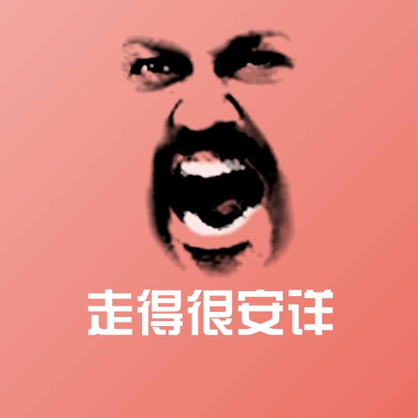 搞笑走得很安详表情 第1张
