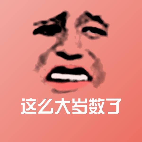 这么大岁数了表情包