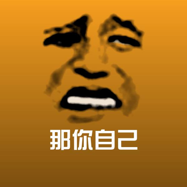 那你自己斗图图片