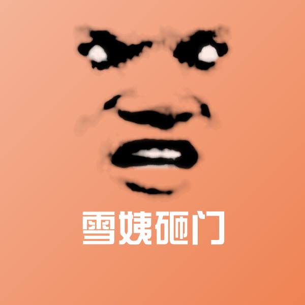 雪姨砸门聊天表情