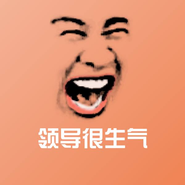 搞笑领导很生气表情