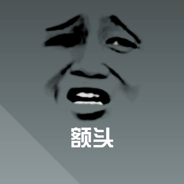 额头聊天表情